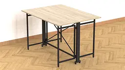Стіл-книжка трансформер Оріон 3 Ferrum-decor 750x1150x880 Чорний метал ДСП Дуб Сонома 16 мм (FRD-105084) - мініатюра 9