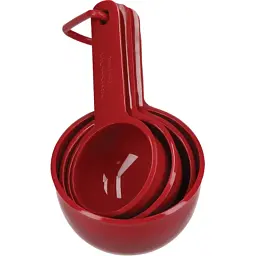 Аксесуар кухонний KitchenAid Набір мірних ложок Universal, 4 шт, 59/79/118/237 мл, червоний (KQG058OHERE) - мініатюра 2