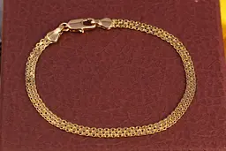 Браслет Xuping Jewelry новий бісмарк,18 см 3.5 мм золотистий