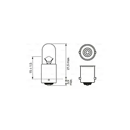 Автолампа Bosch 4W (1 987 302 207) - мініатюра 5