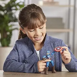 Іграшка-фігурка Hasbro Bend and Flex Captain America героя фільму Месники серія Бенді 15 см (E7377_E7869) - мініатюра 3
