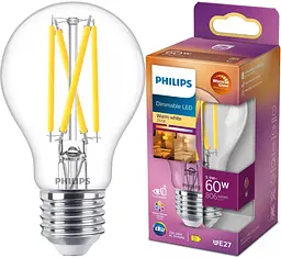 Лампа Philips LED classic 60 W A 60 E27 CL WGD90 димуюча (929003010301)