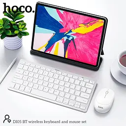 Набір Миша та клавіатура HOCO BT wireless keyboard and mouse set DI05 (Ukr/Ru/En) - мініатюра 6