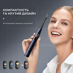 Розумна зубна електрощітка Oclean X Plus Pro Digital Blue (6970810556186) - мініатюра 3