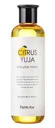 Відновлювальний тонер для обличчя з екстрактом юзу FarmStay Citrus Yuja Vitalizing Toner 280 мл