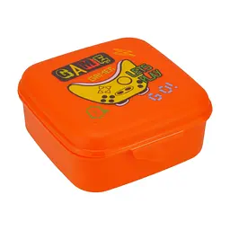 Ланч-бокс дитячий Economix GAME 850 мл, помаранчевий (E98398)