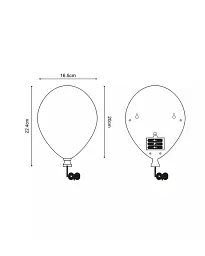 Бра Zuma Line 5905316651173 Ballon LED 1x3W 6000K 40Lm IP20 рожевий - мініатюра 2