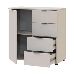 Комод Doros Рон 1 1 фасад 4 шухляди Кашемір 80х38х81 (41516043) - мініатюра 2