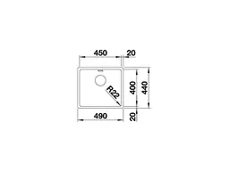 Кухонная мойка Blanco ANDANO 450-U (522963) - миниатюра 3