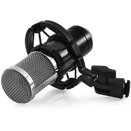Ігровий стрім мікрофон Media-Tech Професійний набір XLR USB сріблястий (MT397S)