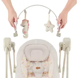 Крісло-гойдалка Kinderkraft Swingee Beige (KBSWIN00BEG0000) - мініатюра 3