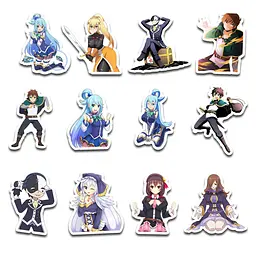 Стікерпак GeekLand KonoSuba 45 штук (SP KS 01) - мініатюра 4