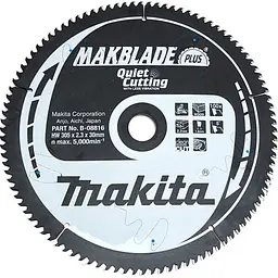 Диск пиляльний по дереву 305х30 мм 100T Makita Makblade Plus B-08816