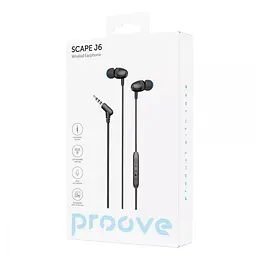 Навушники Proove дротові Scape J6 3.5mm чорні - мініатюра 2