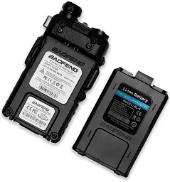 Портативна Рація + Гарнітура Baofeng UV-5R 5W дводіапазонна VHF136-174/UHF400-520 МГц (18835) - мініатюра 8