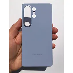 Оригінальний протиударний силіконовий чохол Samsung Silicone Case для Galaxy S25 Ultra Light Blue EF-PS938CLEGWW - мініатюра 10
