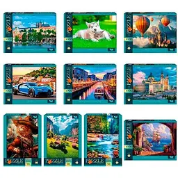 Пазли Danko Toys 1000 елементів Різнокольоровий shop (2000990779199)