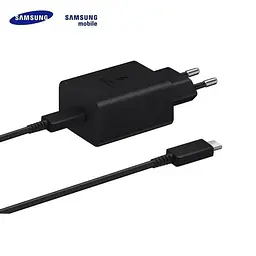 Мережевий зарядний комплект Samsung 45W Compact Power Adapter (EP-T4510XBE) блок з кабелем C to C чорний - мініатюра 9