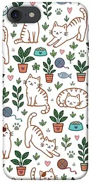 TPU чохол Demsky Cats pattern для Apple iPhone 7 / 8 (4.7")