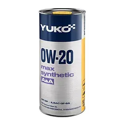 Автомоібльна моторна олива YUKO MAX SYNTHETIC A&A 0W-20 1л 4823110400913 - мініатюра 1