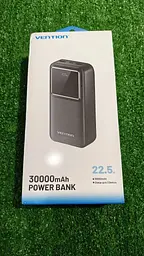 Зовнішній акумулятор Vention FHM 30000mAh 22.5W Power bank чорний - мініатюра 6