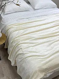 Плед Ecotton 220х240 см Well Soft світло-молочний (11-9608 Coconut milk) (24925) - мініатюра 4