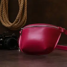 Модна жіноча бананка з натуральної шкіри Shvigel 16392 - мініатюра 6