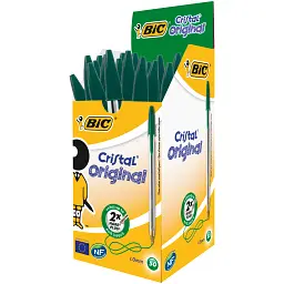 Ручка кулькова Bic Cristal, зелена (bc875976) - мініатюра 2
