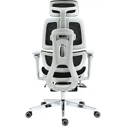 Офісне крісло GT Racer B-2450 White/Black [125571] - мініатюра 8
