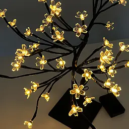 Дерево світлодіодне MBM My Home на підставці 45 см чорне (DH-LAMP-03 BLACK) - мініатюра 3