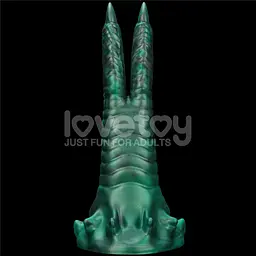 Вібратор Lovetoy Double-Claw Savage Charm 19.4 см зелений - мініатюра 8