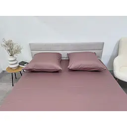 Наволочка Ecotton Stucco сатин 70х70 см 2 шт. коричнева (24749) - мініатюра 4