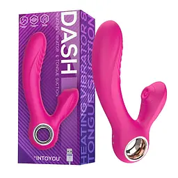 Вібратор Intoyou Dash 2.0 Softer Tip, 18,6 см (рожевий) - мініатюра 10