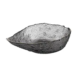 Салатник ARDESTO Leaf 21.5см, стекло, серый (AR5011)