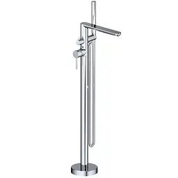 Змішувач для ванни TOPAZ LOFT TLF 32113-H39-C напольний хромований для стилю ретро хай-тек