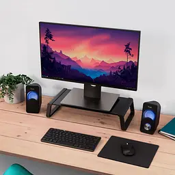 Підставка під монітор Trust Monta Glass Monitor St and Black - мініатюра 5