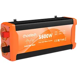 Автомобільний інвертор Choetech 12V/220V 2500 Вт, чиста синусоїда (CJ5000Q-V2) - мініатюра 4
