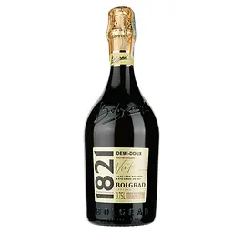 Игристое вино 1821 Vintage Bolgrad Шампанское Украины, белое, полусладкое, 12,5%, 0,75 л