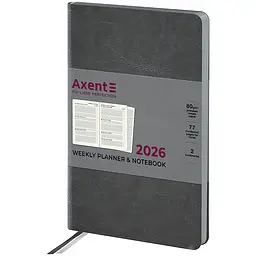 Щотижневик Axent 2026 Partner City Soft 125х195 см сірий (8521-26-06-A)