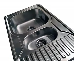 Кухонна мийка Romzha Petrika 1.5C Satin RO49669, Сірий - мініатюра 8