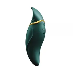 Вібратор Zalo - Hero кліторальний, 14.5х3.9 см зелений - мініатюра 5