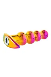Анальна пробка із вібрацією скляна Dream Toys Glamour Glass - мініатюра 5