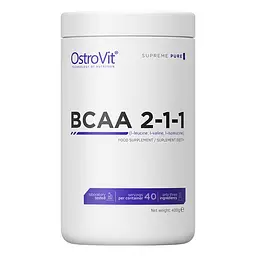 Амінокислота BCAA OstroVit BCAA 2:1:1, 400 грам - Без смаку