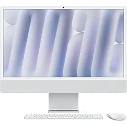 Комп'ютер Apple 24 iMac Retina 4.5K/Apple M4 (10-c/CPU, 10-c/GPU), 16, 256, Silver (MWUU3UA/A)