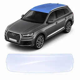 Антигравійна захисна бронеплівка за лекалами для Audi Q7 4M 2015-2019 - зона даху