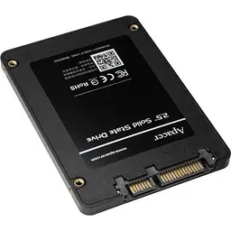 Твердотільний накопичувач SSD Apacer 256Gb, AS350X, SATA3, 2.5", 3D TLC, 560/540 МБ/с teh0019735 - мініатюра 4