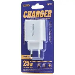 Зарядний пристрій Remax RP-U137 Kiddy Series 1Type-C 25W White - мініатюра 2