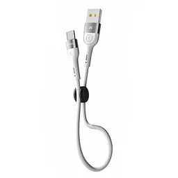 Кабель для подзарядки USB Ridea RC-XS51 X-Silicone USB-Type C 60W 20V/3A 0.25m Белый