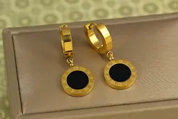 Сережки Stainless steel підвіски Timeless лимонні