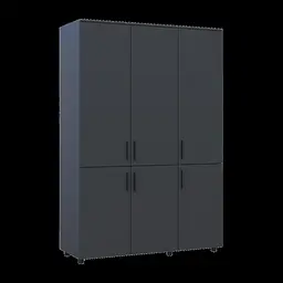 Шафа для одягу Doros Торн Антрацит 3 ДСП (полиці) 135х51.6х200 (44900492) - мініатюра 11